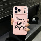 "El Tiempo de Dios es Perfecto" iPhone Case - Bible Inspired Shockproof Cover