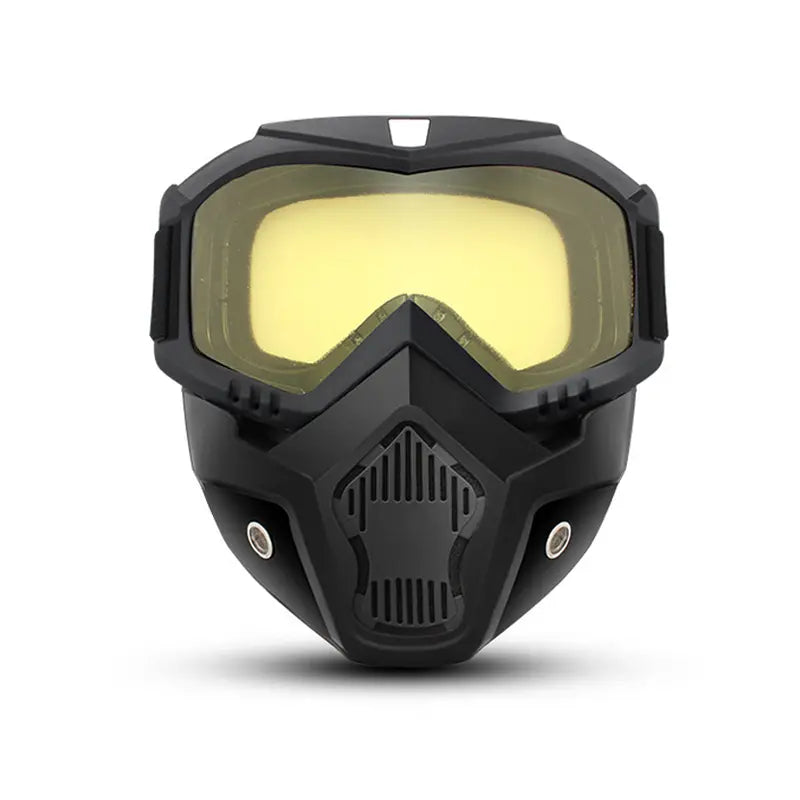 Anti-fog HD Lens Full Face Goggle Detachable Adjustable Ski Mask Comfort Sponge Pad Plastic Material