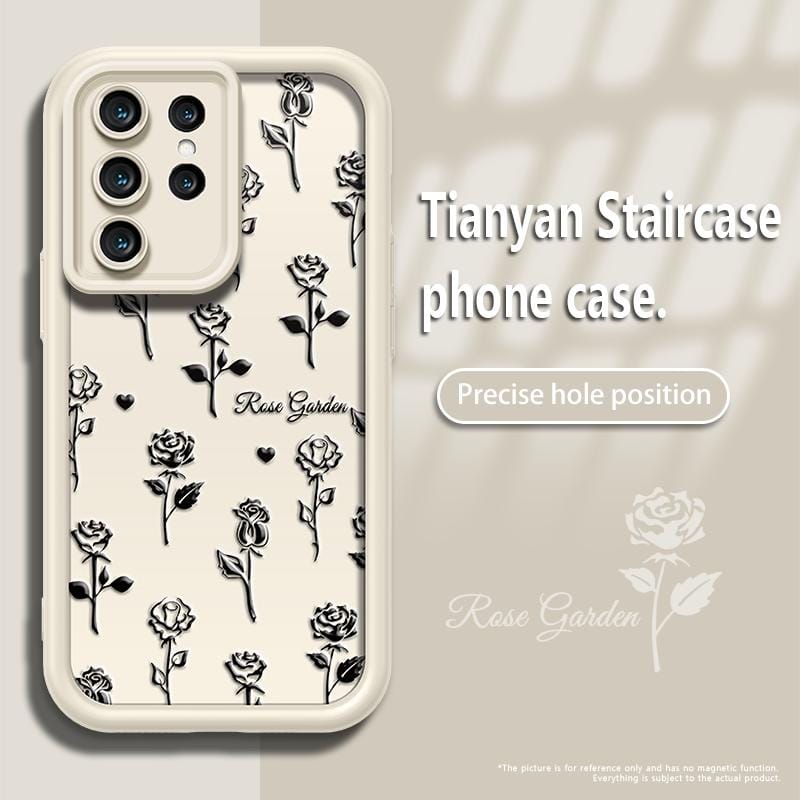 Lucky Black Rose Slim Shockproof Case