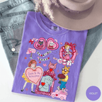Comfort Colors Coquette Bow Children's Book Valentine Shirt/Sweatshirt/Hoodie