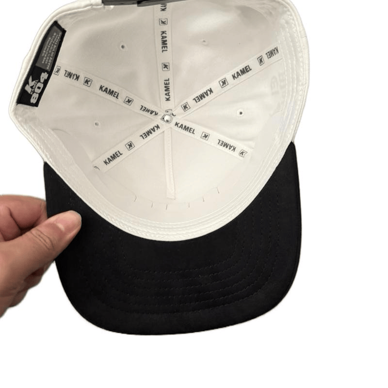 Alpha Wolf Hut Lobo Entre Ovejas Corrido Style Snapback Premium Schwarz-Weiß Kappe mit Wolfsaufnäher