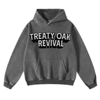 Retro Treaty Oak Revival Western Hoodie, 100 % reine Baumwolle, dick, strapazierfähig, lockere Passform, Vintage-Bar-Cowboy-Grafik, Hoodie für Rockmusik-Fans, Frühling und Herbst 