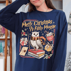 Fröhliche Weihnachten, du Schlingel! Vintage-Sweatshirt, Retro-Zauberer-Weihnachtspullover, Zauberer-Weihnachtsgeschenk für Fans 