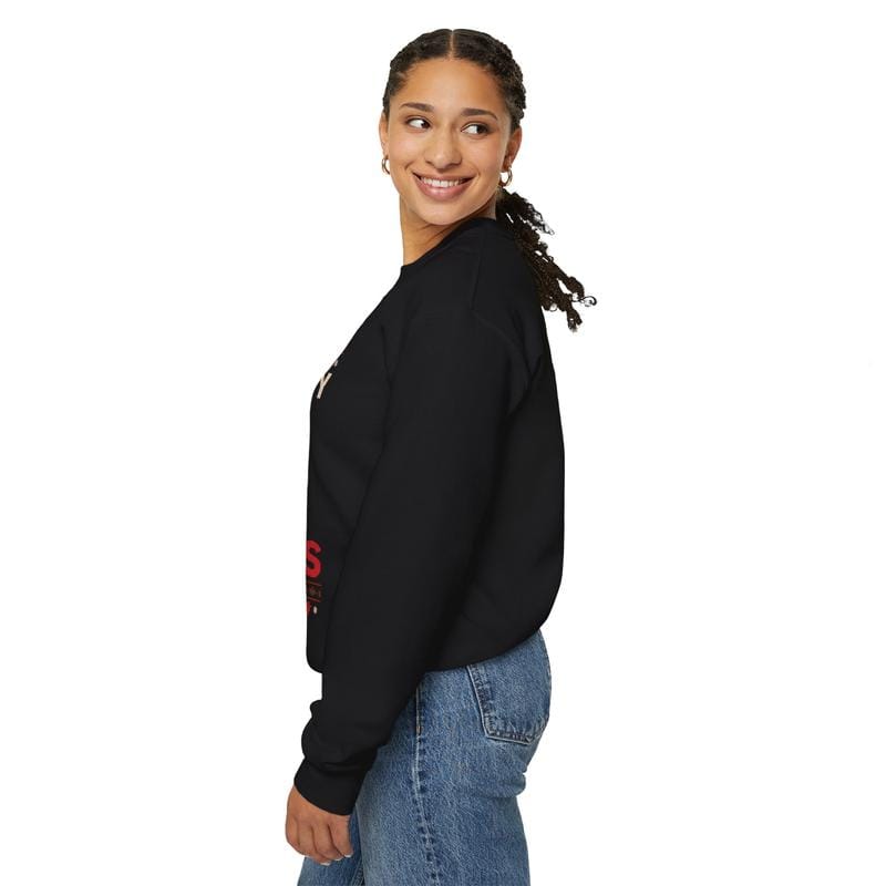 Ein Bild von meinem allerersten Weihnachtsfest – Unisex-Sweatshirt mit Rundhalsausschnitt aus schwerem Mischgewebe – Weihnachtsmannmütze – Lustiger Weihnachtspullover – Geschenk für Männer und Frauen 
