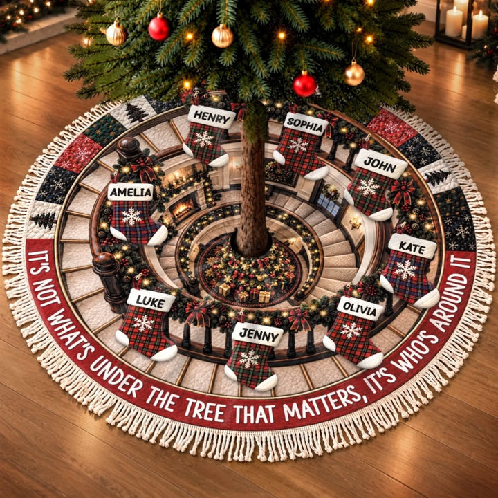 Custom Tree Skirt - Personalized Christmas Birthday Gifts For Mom, Dad, Brother, Sister - A Home Full Of Cheer
