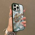 Mosaic Sea Turtle Magnetic Phone Case MagSafe Compatible Anti-Fall Protective Cover for iPhone 11-17 Pro Max Chic Girly Style