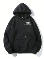 Black White Racing Unisex 2 Sides Hoodie