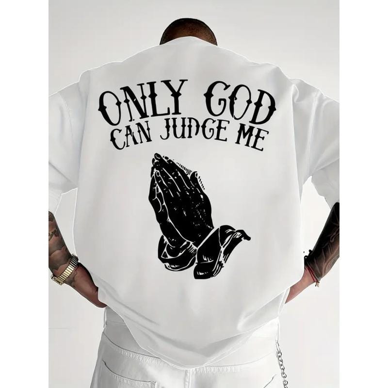 Men'S "Only God Can Judge Me" Graphic T-Shirt