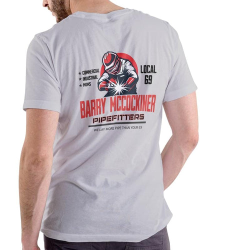 Barry McCockiner Pipefitters Local 69 Lustiges T-Shirt, Unisex Baumwolle 