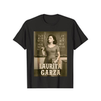 Black T-Shirt Laurita Garza Vintage Teacher Smoking Math Classroom Print Casual Wear for Men Women Unisex Streetwear Fashion Gift Graphic Tee