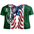 USA & Mexico Dual Heritage Split Soccer Jersey