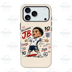 Cute Q-Version Cartoon Football Star MagSafe Case – Graffiti Soccer Athlete Cover for iPhone 17 Pro Max