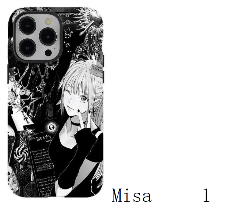 Death N0te Misa Amane Gothic Art Phone Case|Gift For Fan|Gifts for anime lovers|For iPhone 17 Pro Max 16 15 14 13 12 11 for Samsung S21 S22 S23 S24 S25 Phone Case|Tough Phone Case|gift for him for her|Best Gift