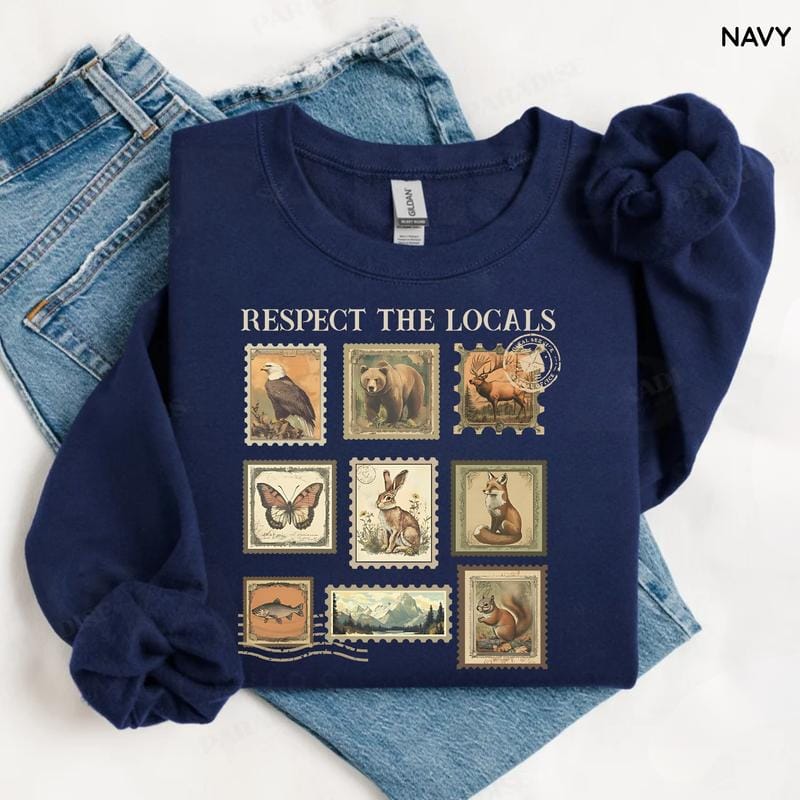 Respect The Locals Sweater Respect The Local Wildlife Crewneck
