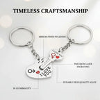 2pc Set Men Women Cute Heart Key Keychain Couple Key Ring Lovers Key Chain Jewelry Accessory Gift