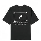 Lustiges T-Shirt mit Spermien-Motiv | Lässiges „Sehr altes Foto von mir“-Shirt | Trendige Unisex-Streetwear 