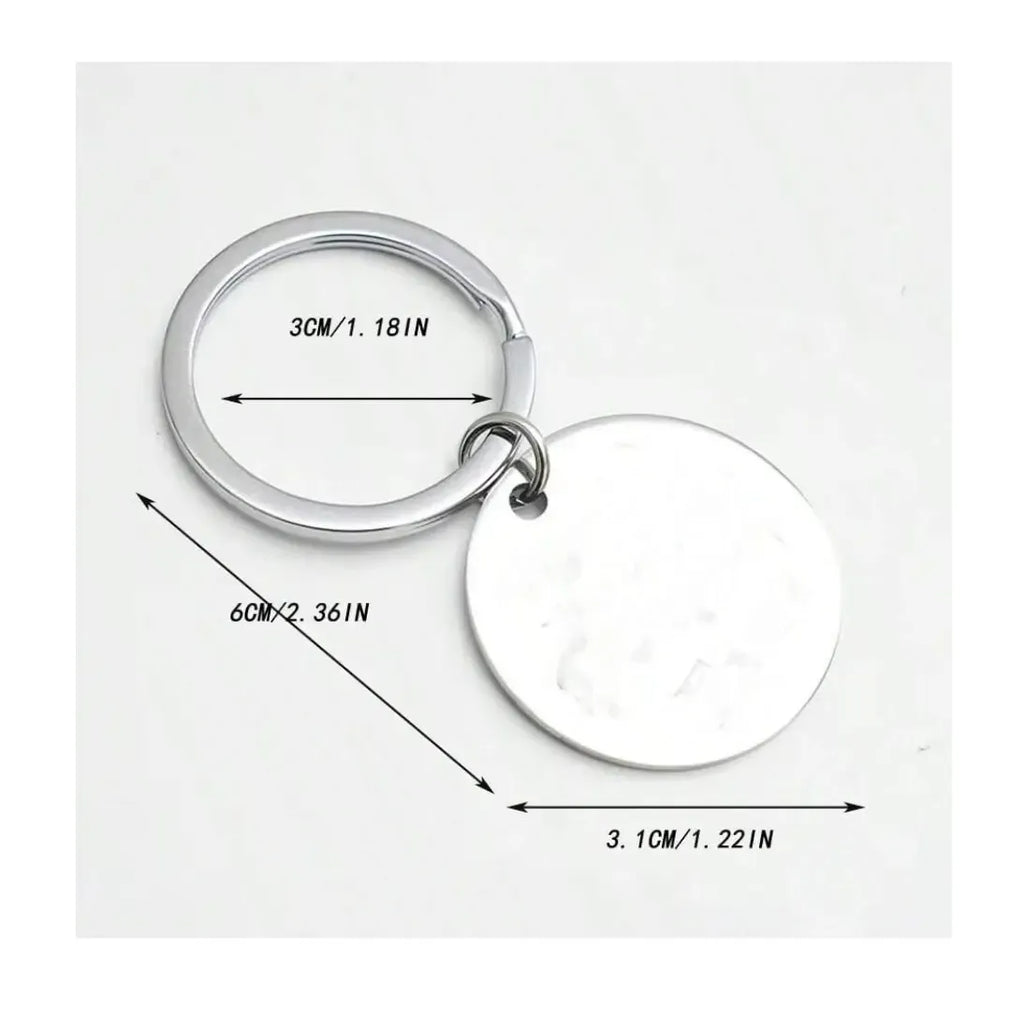 Stainless Steel "Recuerda Que Te Amo Papa" Spanish Phrase Keychain, Father's Day Gift Ideas for Dad, Men's Fashion Car Accessory, Stainless Steel Keychain, Fathers Day Gift Ideas