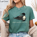Comfort Colors Stupid Canadian Wolf Bird T-Shirt/Sweatshirt/Hoodie