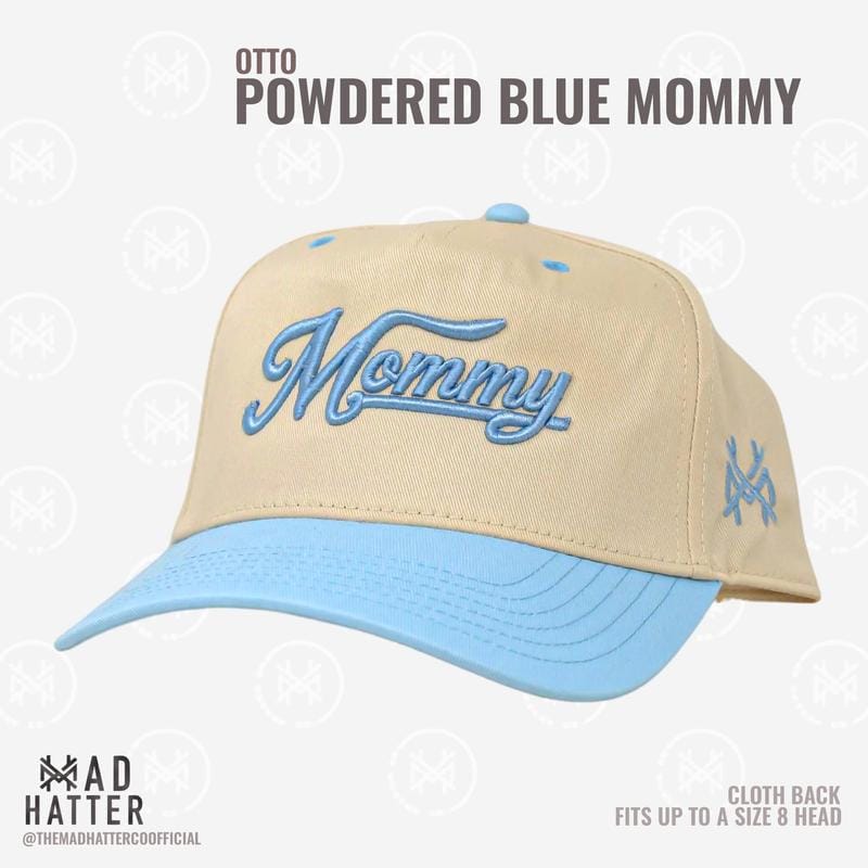 Mommy Madhatter's bestickte, verstellbare Snapback-Truckerkappe für Damen (bis Kopfgröße 8)