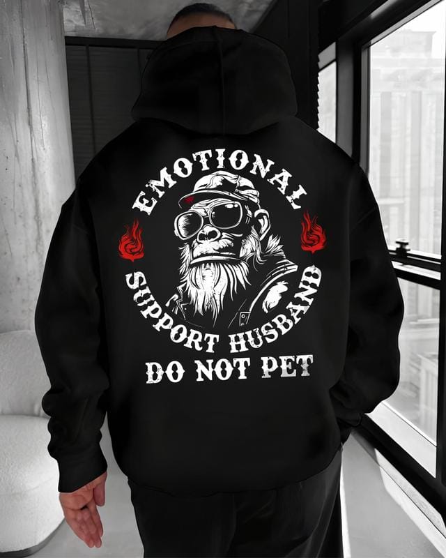 Emotional Support Husband Do Not Pet Hoodie