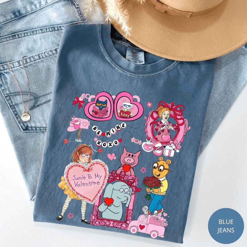 Comfort Colors Coquette Bow Children's Book Valentine Shirt/Sweatshirt/Hoodie