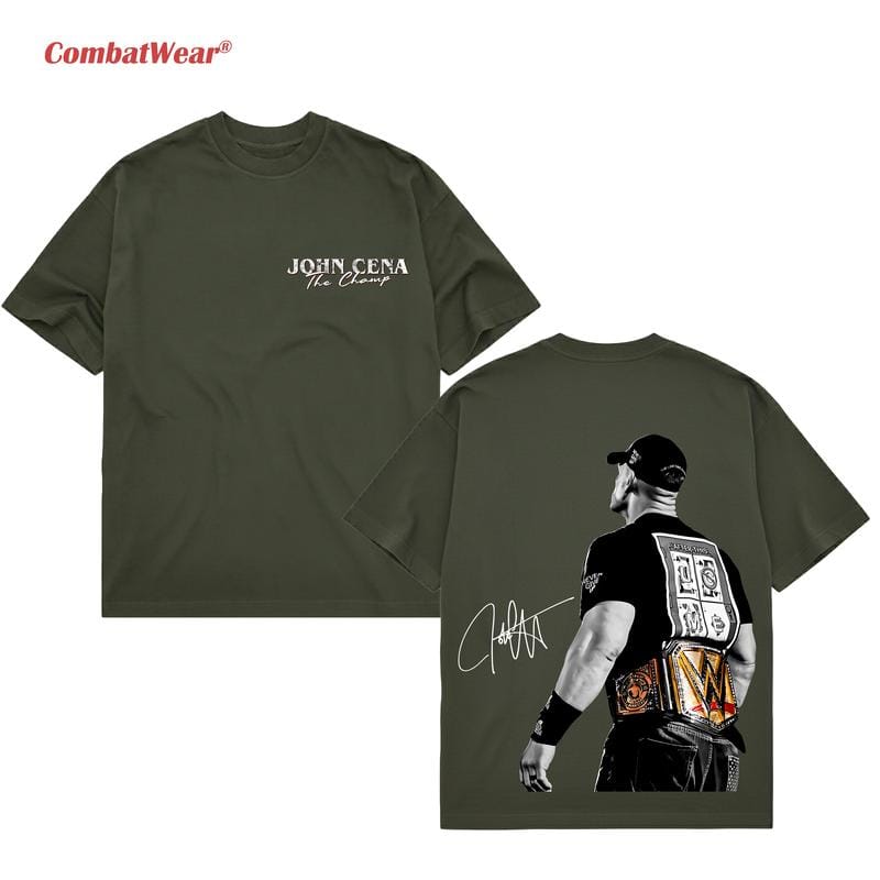 JOHN CENA THE CHAMP 2025 T-SHIRT, WWE-Fan-Shirt, John Cena WWE-T-Shirt, Unisex-Grafik für WWE-Fans, WWE-T-Shirt, Herren-Baumwoll-Rundhals-Top 