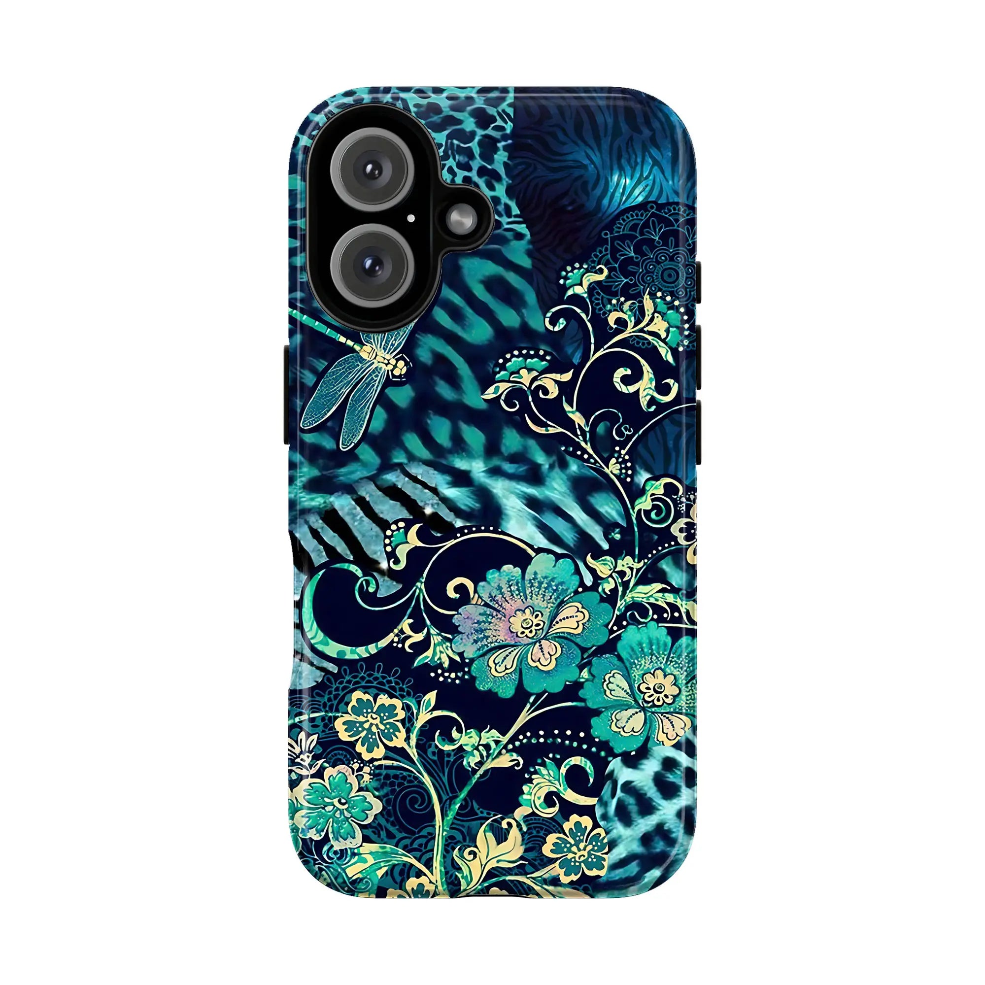 Vintage Floral Art Phone Case Colorful Flower Pattern Protective Cover for iPhone Samsung Men Women Gift