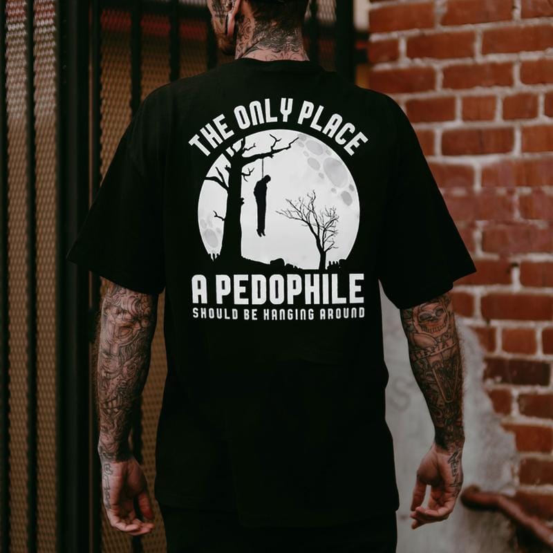 DER EINZIGE ORT, AN DEM EIN PÄDOPHILER AUFDRUCK Herren-T-Shirt, Sweatshirt, Hoodie 