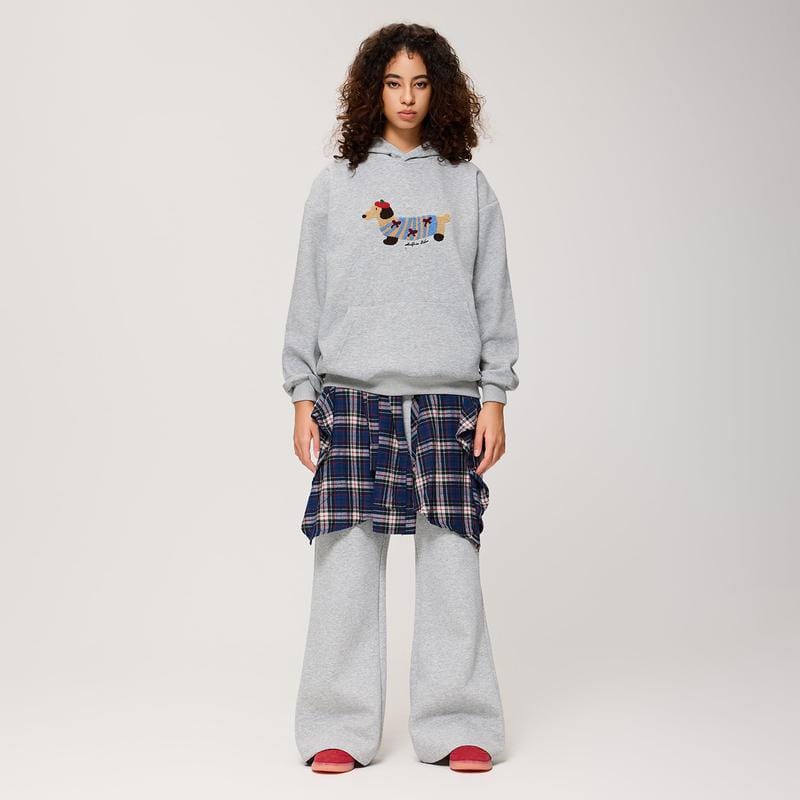 Aelfric Eden Cartoon Dog Hoodie Couple Hooded Sweatshirt Long Sleeve Pullover Oversized Hoodies 2025 Outfits