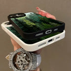 Stained Collage Forest MagSafe Case – Shockproof Silicone Cover for iPhone 17 Pro Max