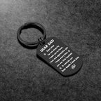 Fathers Day Gift for Dad from Daughter Son - Drive Safe Dad Keychain Birthday Valentine's Day Father's Day Gift