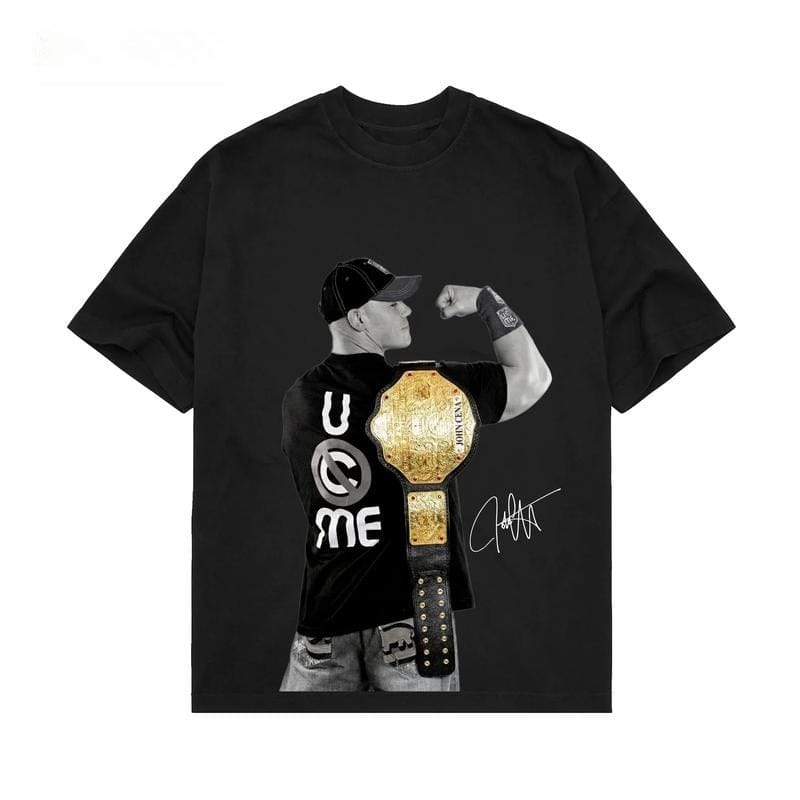 John Cena Grand Slam Champion T-Shirt, WWE Fan-Shirt, John Cena WWE T-Shirt, Unisex-Grafik für WWE-Fans, WWE T-Shirt, Herren-Baumwoll-Rundhals-Top 