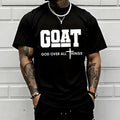 GOAT “God Over All” Men’s Christian T-Shirt – 100% Cotton Streetwear Faith Tee