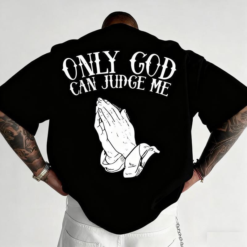 Men'S "Only God Can Judge Me" Graphic T-Shirt