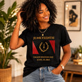 Juneteenth Emancipation Day Unisex Tee, Black American Heritage Flag June 1865 Shirt, Juneteenth Gifts for Men and Women