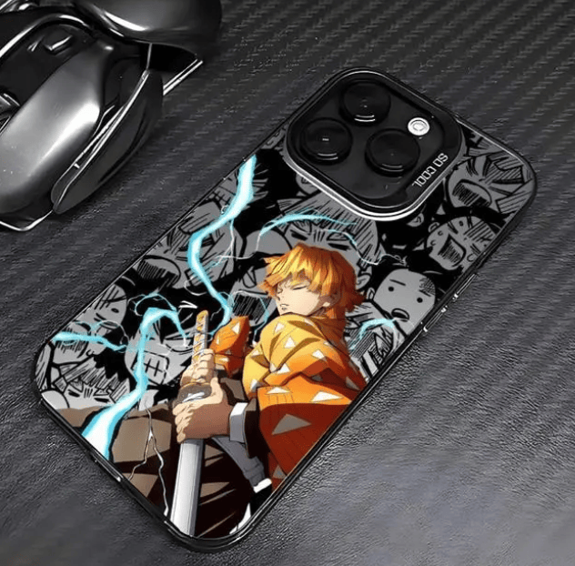 Anime Demon Slayer Tanjiro Protective Phone Case, Matte Back Casing Accessories For iPhone 17,16,15,14,13,12,11 Pro Max Plus,X,XR,XS Max (QXD083M73512)