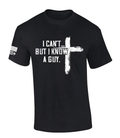 Mens Christian Tshirt I Can't But I Know A Guy Cross Short Sleeve T-shirt Fabric Menswear