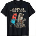Lustiges Retro-Gamer-T-Shirt mit Grafik, 100 % weiche Baumwolle, Vintage-Konsolen-Design, Old-School-Gaming-Fan, einzigartiges Humor-Design für Männer und Frauen 