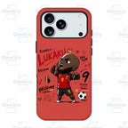 Cute Q-Version Cartoon Football Star MagSafe Case – Graffiti Soccer Athlete Cover for iPhone 17 Pro Max