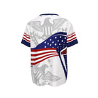 V-Neck USA Bald Eagle Graphic Soccer Jersey - Patriotic America Football Shirt for 2026 Fans & Game Day Outfit