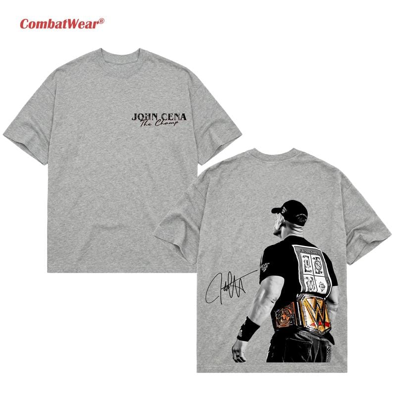 JOHN CENA THE CHAMP 2025 T-SHIRT, WWE-Fan-Shirt, John Cena WWE-T-Shirt, Unisex-Grafik für WWE-Fans, WWE-T-Shirt, Herren-Baumwoll-Rundhals-Top 