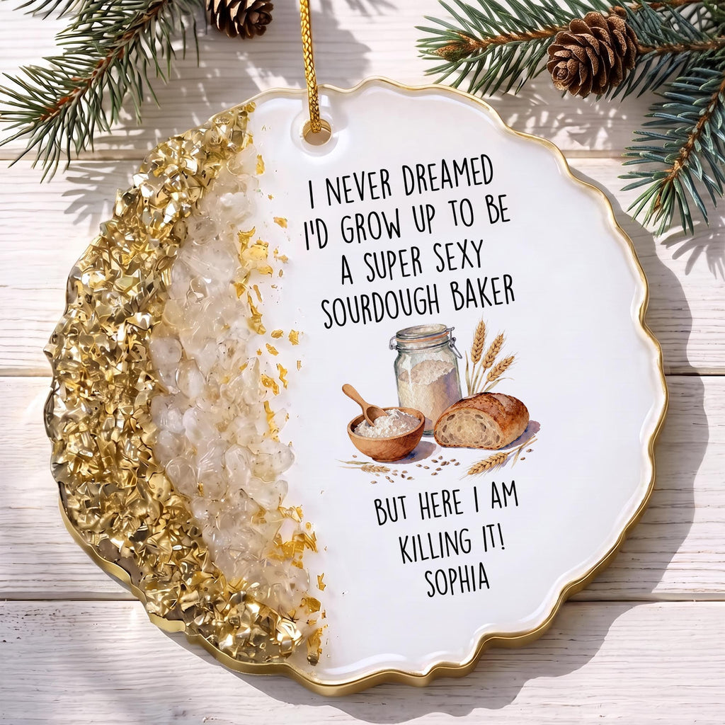 Funny Sourdough Baker Resin Ornament, Gift For Baking Lovers - 2
