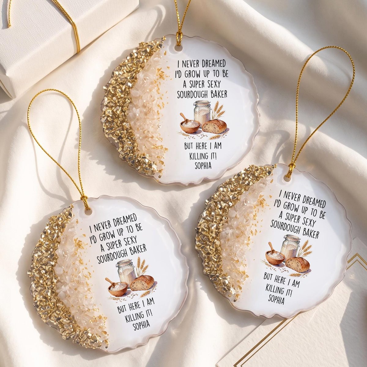 Funny Sourdough Baker Resin Ornament, Gift For Baking Lovers - 5