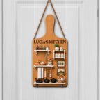 My Kitchen, Personalized Custom Shaped Wood Sign, Gift For Mom - 2