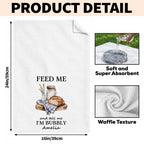 Feed Me Bubbly, Personalized Kitchen Towel, Gift for Sourdough Lovers - 7