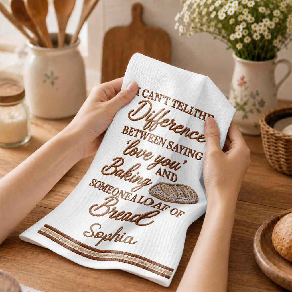 I Can't Tell The Difference, Personalized Kitchen Towel, Gift For Baking Lovers - 4