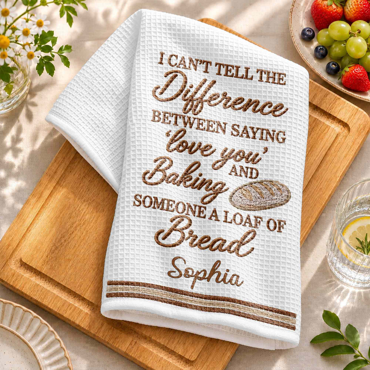 I Can't Tell The Difference, Personalized Kitchen Towel, Gift For Baking Lovers - 5