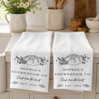 Sourdough Co Fresh From The Heart, Personalized Kitchen Towel, Baker Gift - 3