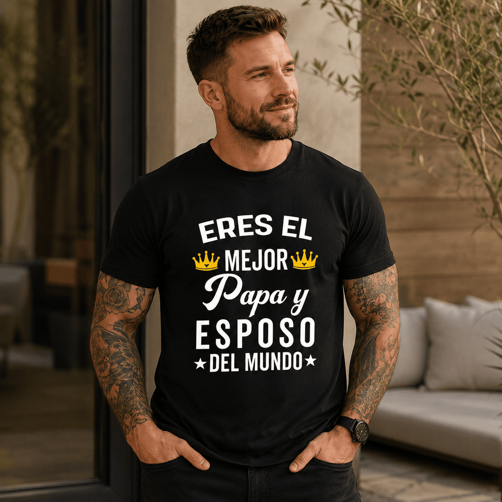 Cotton Spanish Father's Day Graphic Tee Regalos Para Papa Casual Short Sleeve Couple T Shirt Gift Tops