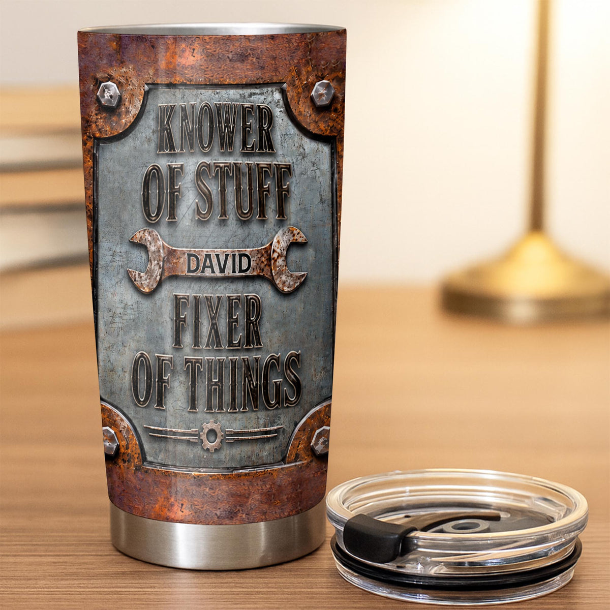 Knower Of Stuff Fixer Of Things, 20oz Tumbler, Gift For Dad And Fixers - 4